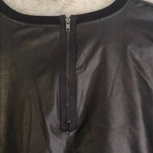 Heather Tees Tops - Leather t shirt Heather Tees Tops - Leather t shirt
